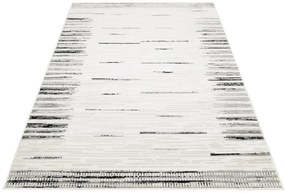 Przecierany popielaty dywan w nowoczesnym stylu E9-R89