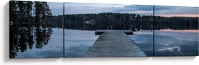Obraz - Molo nad jeziorem (170x50 cm)