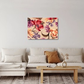 Obraz na szkle - Vintage Flowers (70x50 cm)