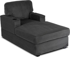 Fotel Wypoczynkowy Sofa NEO Szary Sztruksowy Nowoczesny