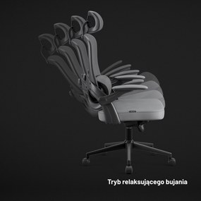 Fotel biurowy, ergonomiczny Diablo V-Light, szary