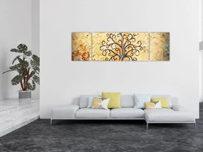 Obraz - Mozaika drzewo życia (170x50 cm)