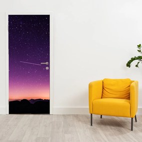 Fototapeta na drzwi - Niebo ze spadającą gwiazdą (95x205cm)