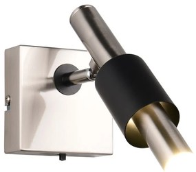 Lampa punktowa LED w czarno-srebrnym kolorze 20,5x10 cm Ikaris – Trio Select