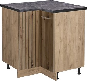 Szafka narożna dąb rzemieślniczy 75.6x60x81.6 r-line