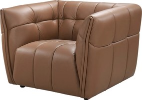 Fotel ze skóry w kolorze camel DUGORI