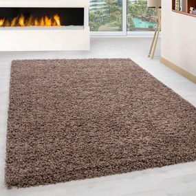 Dywan shaggy jednokolorowy cappuccino 120 cm x 170 cm