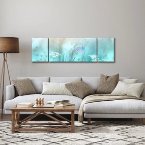 Obraz - Motyl w niebieskim (170x50 cm)