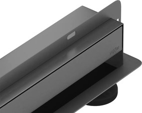 Mexen Flat Wall odpływ liniowy ścienny 2w1 70 cm, gun gray szczotkowany - 1E30070