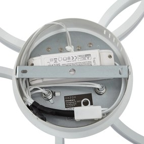 Lampa sufitowa biała z LED z 3-stopniową regulacją ściemniania 3-punktowa - Navara