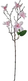 Sztuczna gałązka magnolii jasnoróżowa, 64 cm