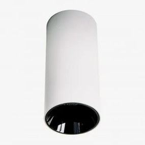 Aplikacja Sufitowa Led Powierzchniowa, Okrągła Ø7,2 Cm, Do Użytku Zewnętrznego, Aluminiowa Luisiana Biały - Czarny & 23º & Białe Zimne Światło 4000k &