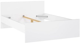 Białe łóżko dwuosobowe 140x190 cm Naia – Tvilum