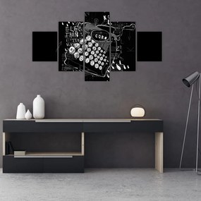 Obraz - Rysunek w stylu Banksy (125x70 cm)