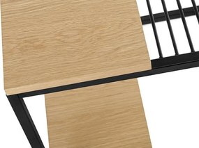 Stolik pomocniczy w stylu loft z gazetownikiem Galler