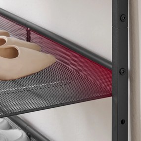 Regał na buty z 4 ażurowymi półkami Malabu 038, dąb sonoma