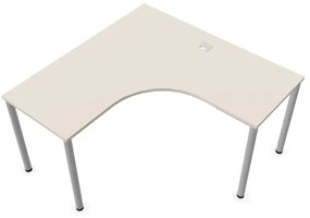 Biurko narożne EASY SPACE I-LEG LS 140x140cm kaszmirowe NOWY STYL