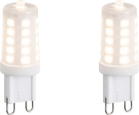 Zestaw 2 żarówek LED G9 z możliwością ściemniania, opalowe, 1,2 W, 100 lm, 2700 K