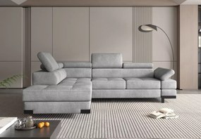 Narożnik Emporio L – nowoczesny narożnik do salonu z funkcją spania i pojemnikiem na pościel