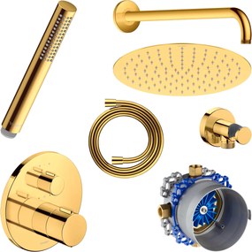 Duravit Unterputz-Duschsystem mit Thermostat und Kopfbrause