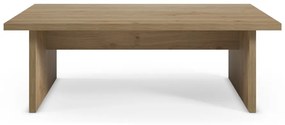 Stolik z blatem w dekorze dębu w naturalnym kolorze 70x120 cm Loana – Marckeric