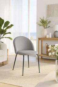 Zestaw 4 Krzese Black Dalnia Aksamitne