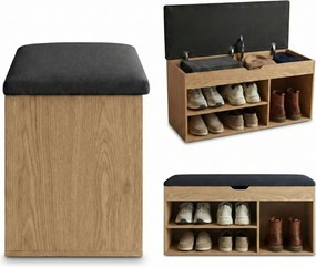 Szafka na buty z siedziskiem TRIA, 80 x 30 x 43 cm