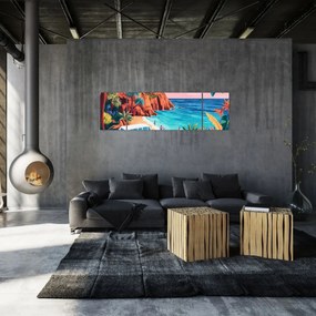 Obraz - Karawan nad oceanem (170x50 cm)