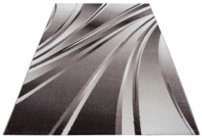 Dywan nowoczesny Parma linie brązowy 80 cm x 150 cm