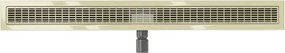 Mexen Flat M33 odpływ liniowy 80 cm, złoty - 1533080-15