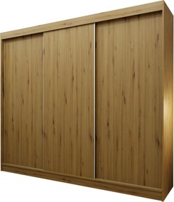 Szafa Przesuwna SOFIA 240 cm Szafa Trzydrzwiowa Dąb artisan