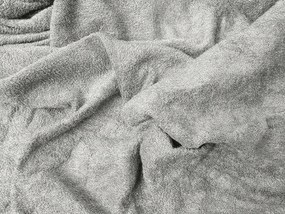 PrzytulneMieszkanie.pl Prześcieradło frotte EXCLUSIVE jasno szare 140x200 cm