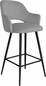 Hoker obrotowy 360° krzesło barowe Milano noga metalowa czarna MG17