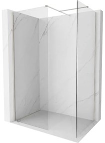 Mexen Kioto-X ścianka prysznicowa Walk-in 120 x 80 cm, transparent 10 mm, nikiel szczotkowany - 800-120-202-97-00-080-X