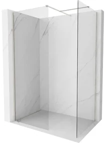 Mexen Kioto-X ścianka prysznicowa Walk-in 120 x 80 cm, transparent 10 mm, nikiel szczotkowany - 800-120-202-97-00-080-X