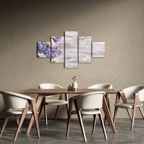 Obraz bzu na drewnie (125x70 cm)