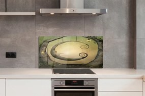 Szkło do Kuchni na Ścianę Światła w Tajemniczym Lesie