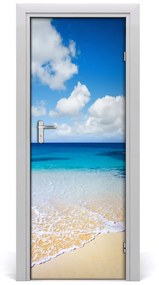 Naklejka na drzwi samoprzylepna Tropikalna plaża