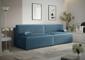 Niebieska rozkładana sofa - Lider 3X