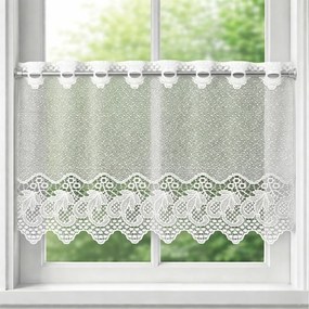 Zazdrostka żakardowa Winogron na metry biała - wys. 50 cm