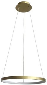 Złota lampa wisząca w kształcie ringu 40 cm - 14X V083 F3-T47