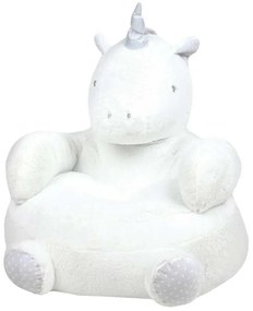 Puf do pokoju dziecięcego w kształcie jednorożca, 45 x 45 cm