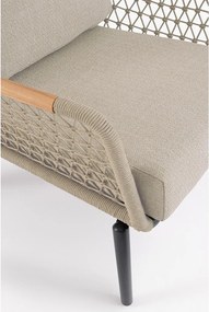 Jasnobrązowy metalowy fotel ogrodowy Eulero – Bizzotto