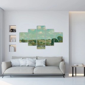 Obraz - Alfred Sisley,  Meadow, reprodukcje (125x70 cm)