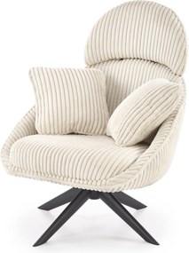 Obrotowy fotel wypoczynkowy z grubego sztruksu Merry 2