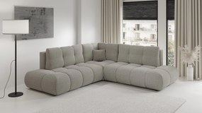 Masseno Narożnik DUCA z funkcją spania i pojemnikiem na pościel Narozniki L, Rozkładana sofa - Szary, CURIO 83