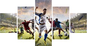 Obraz - Piłka nożna (125x70 cm)