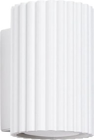 Lampa Ścienna Minimalistyczny Karbon, Aluminium - 1 Źródło - L.6.5 X H.10 Cm - Biały