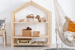 Drewniany regał dziecięcy na zabawki domek K4-W37