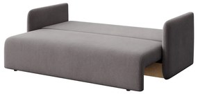 Szara aksamitna rozkładana sofa 220 cm Chaum – Rodier